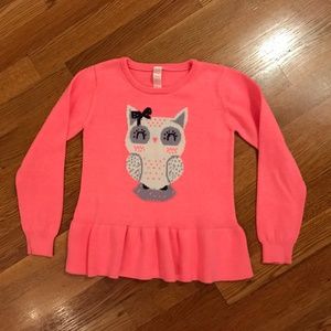 Owl Sweater Size 5T adorable